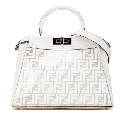Luxury FendiLimited Edition Medium PVC Peekaboo Satchel (SHG-IBp3e8)
