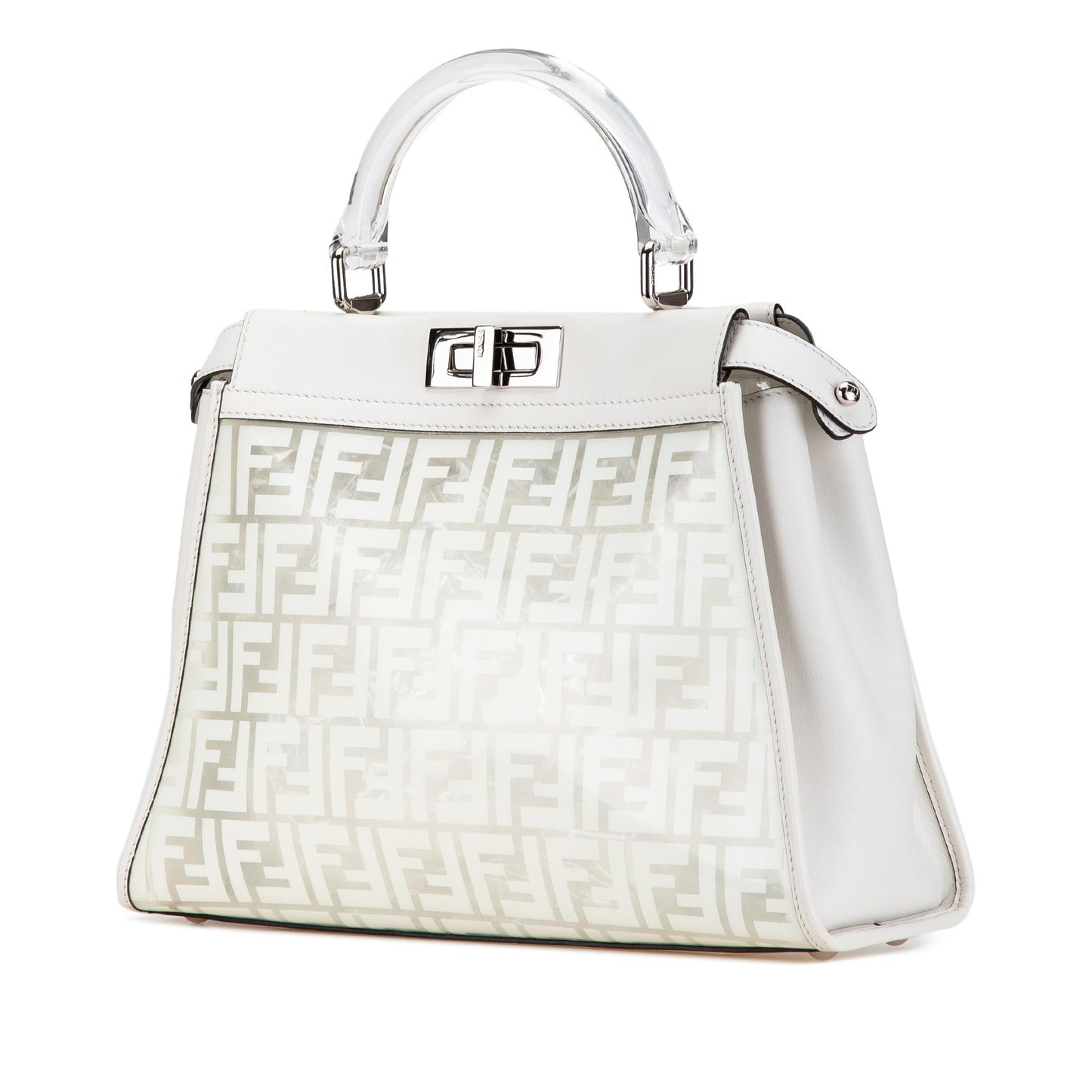 Luxury FendiLimited Edition Medium PVC Peekaboo Satchel (SHG-IBp3e8)
