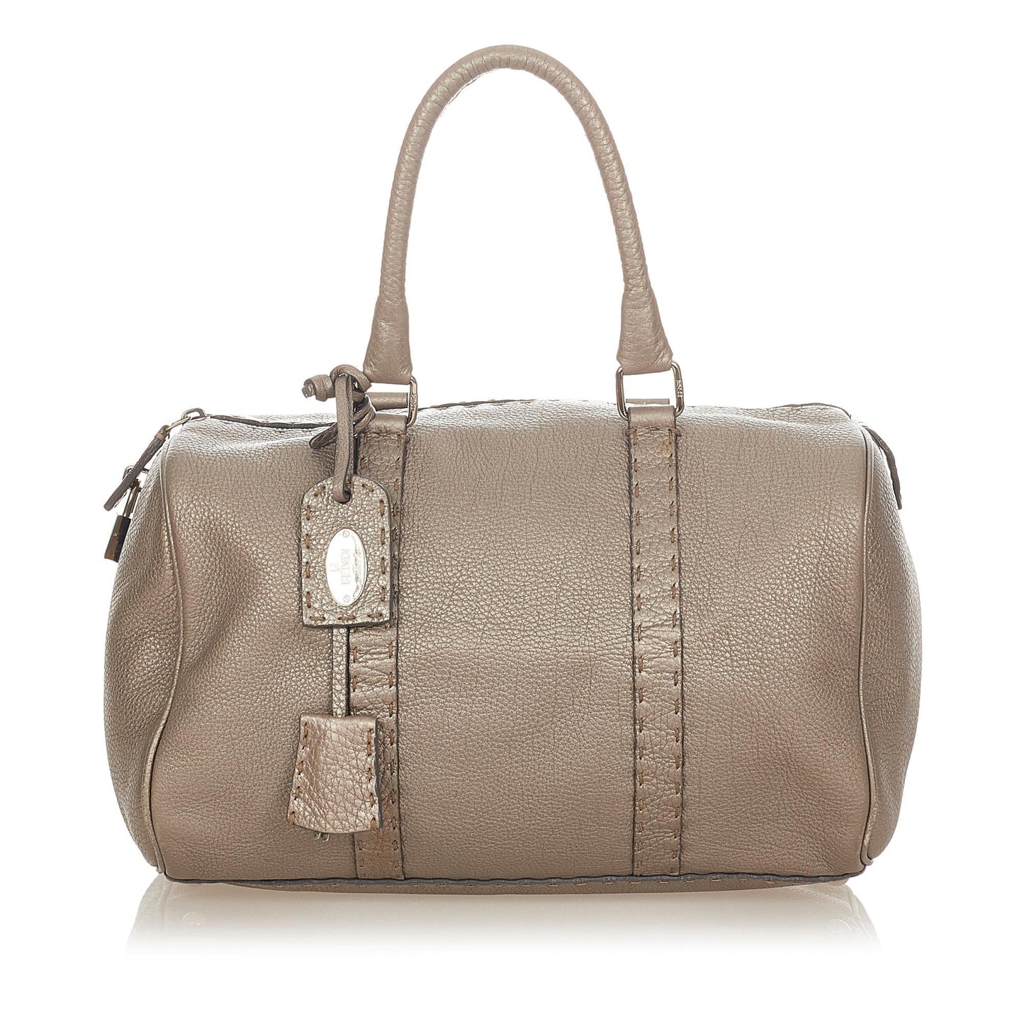 Luxury FendiLinda Leather Boston Bag (SHG-25378)