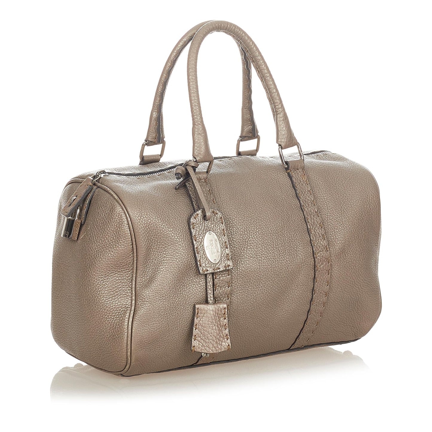 Luxury FendiLinda Leather Boston Bag (SHG-25378)