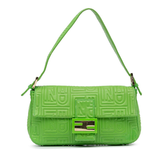 Luxury FendiLogo Embossed Baguette (SHG-DkmKFV)