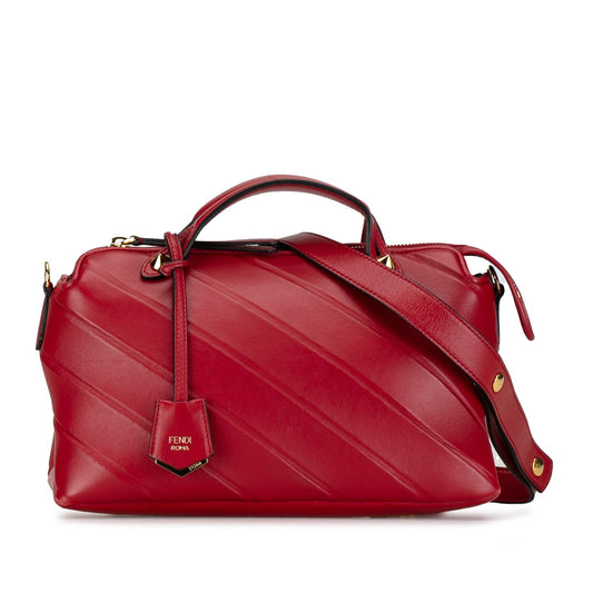 Luxury FendiMedium Diagonal Embossed Leather By The Way (SHG-qvHDEF)