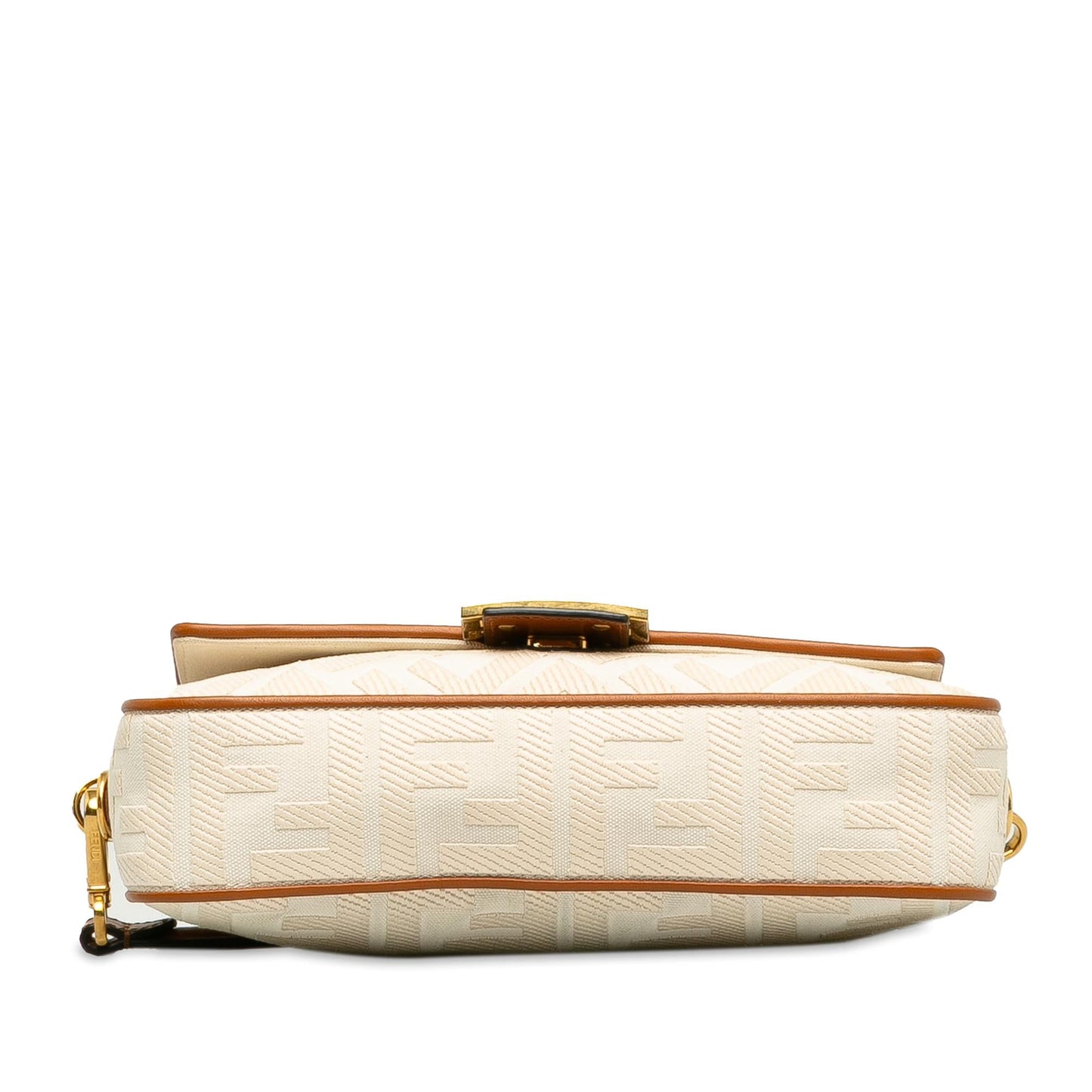 Luxury FendiMedium Embossed Canvas FF Baguette (SHG-K9Z8RL)