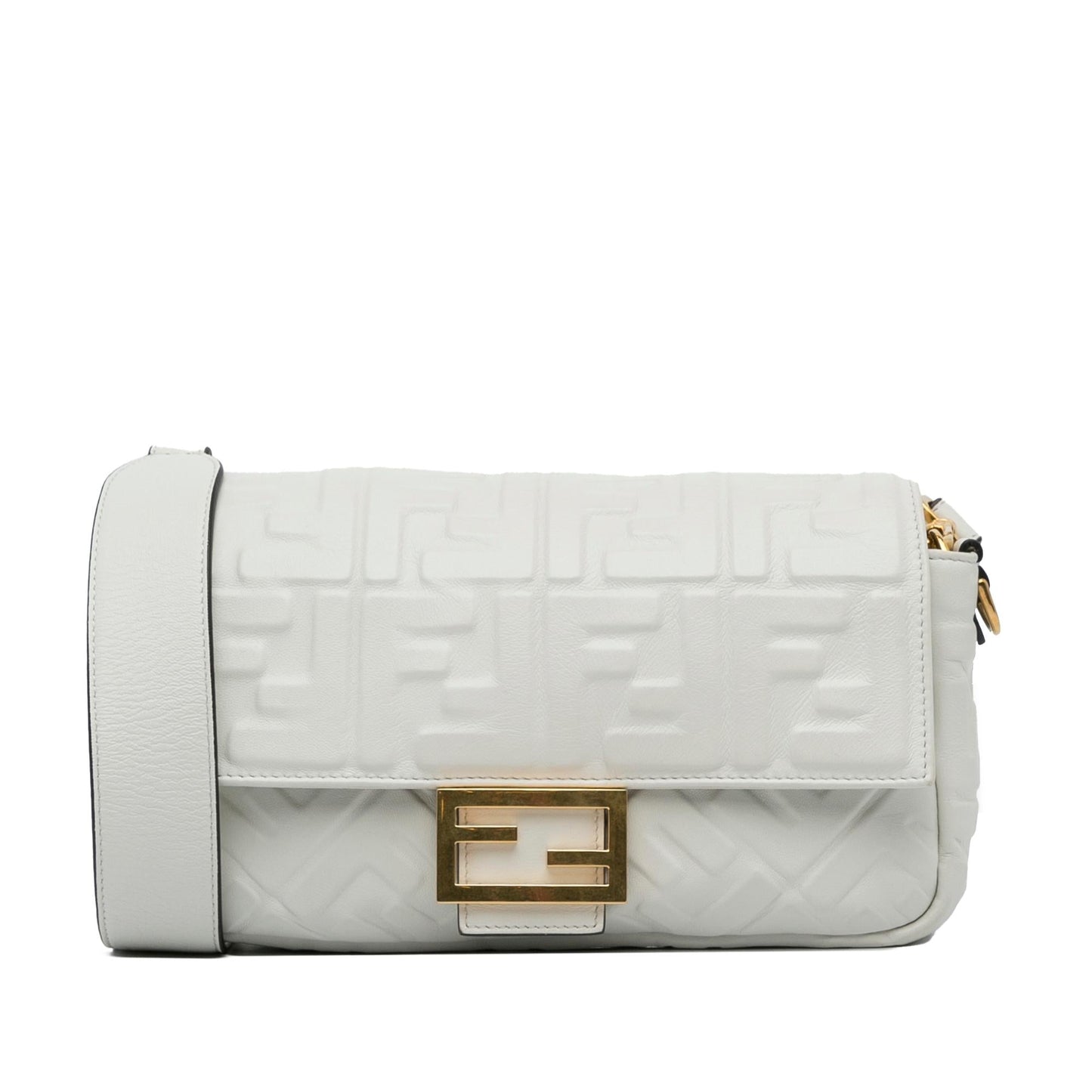 Luxury FendiMedium Embossed FF Baguette (SHG-DinKAf)
