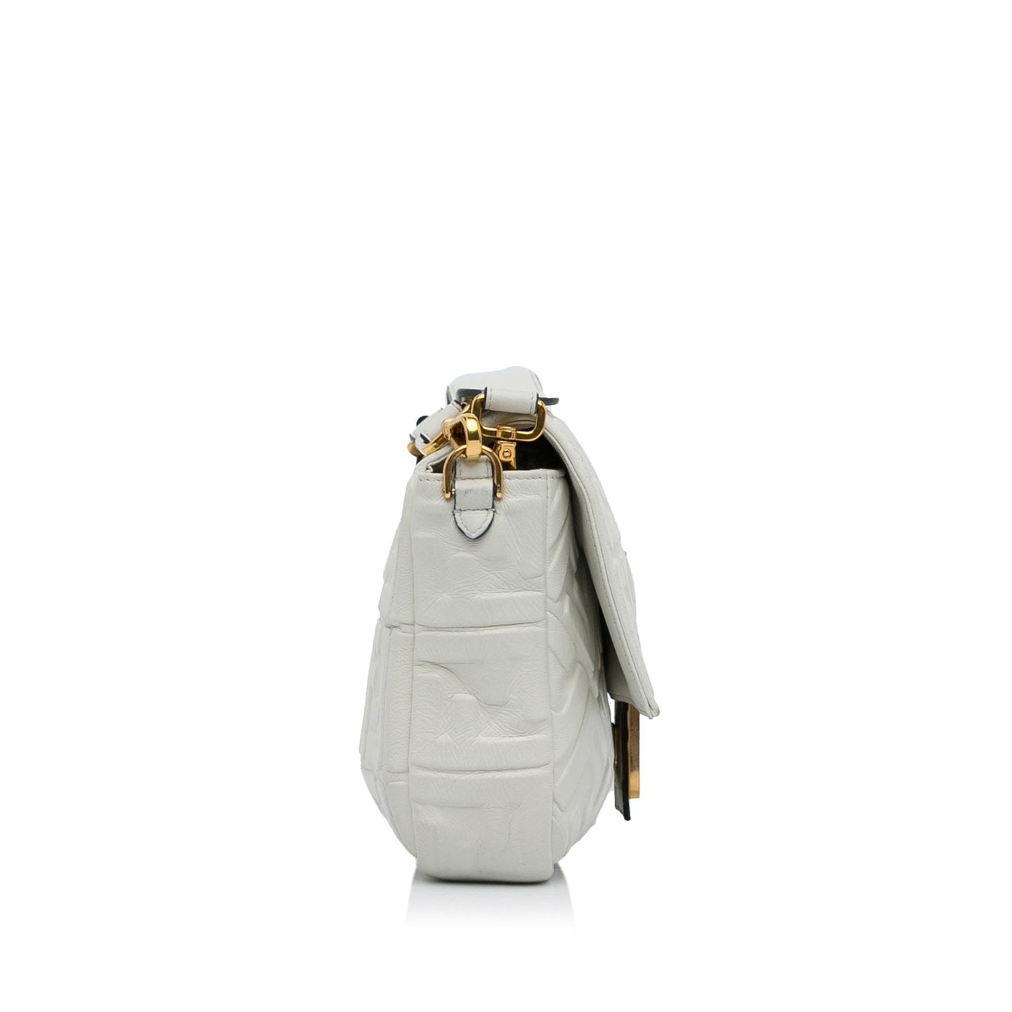 Luxury FendiMedium Embossed FF Baguette (SHG-FQLmEP)