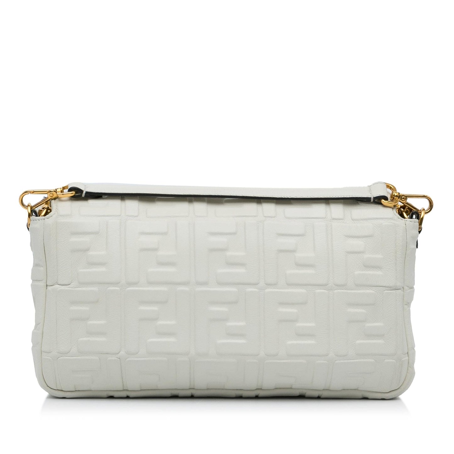 Luxury FendiMedium Embossed FF Baguette (SHG-FQLmEP)