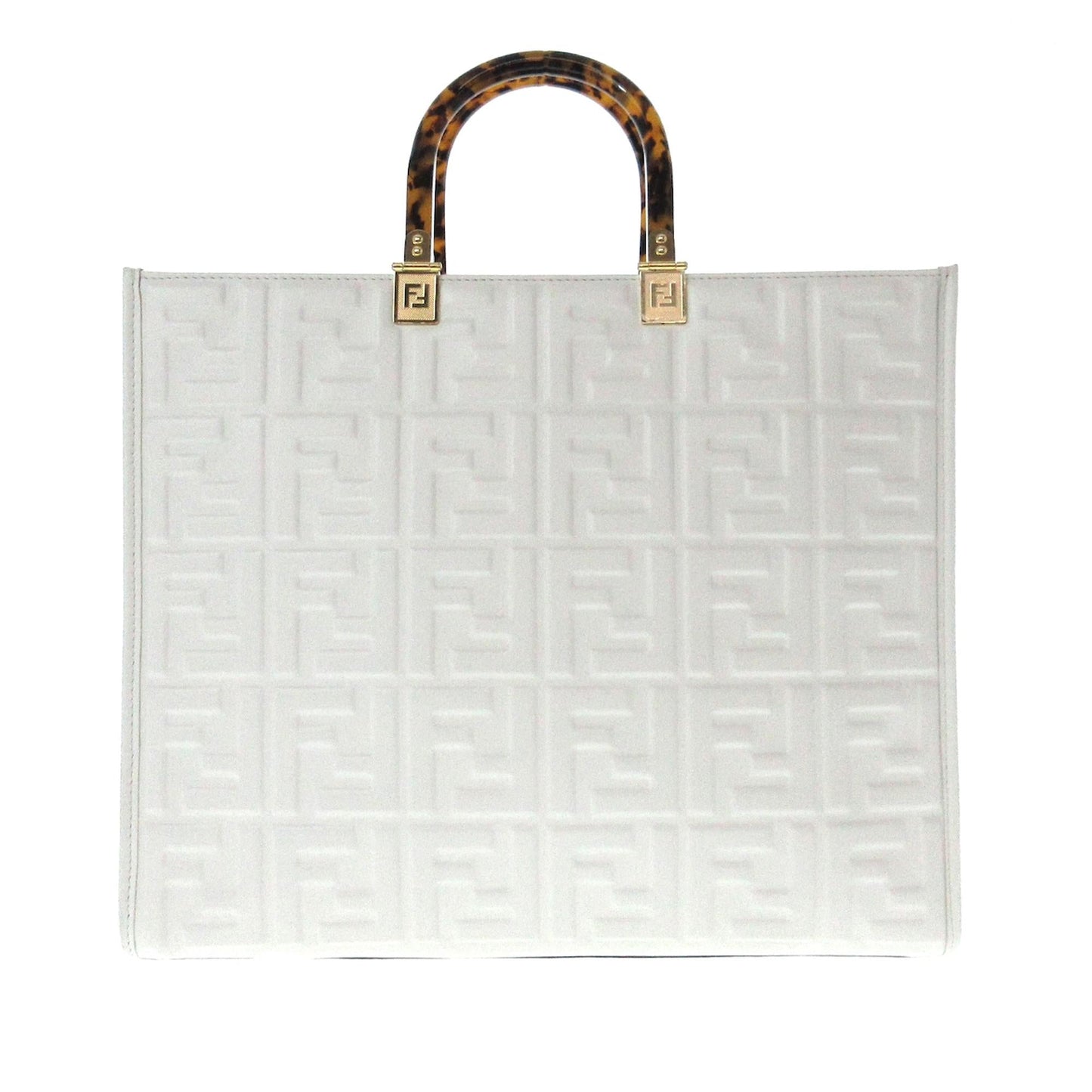 Luxury FendiMedium Embossed Zucca Sunshine Shopper Tote (SHG-0aaqba)