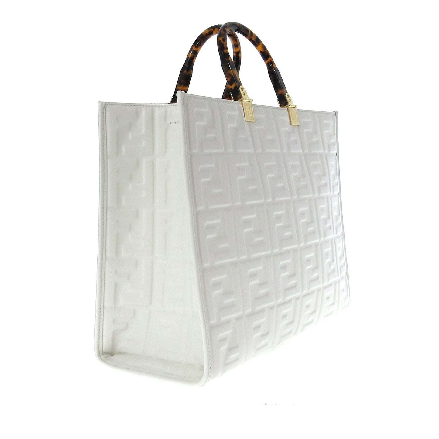 Luxury FendiMedium Embossed Zucca Sunshine Shopper Tote (SHG-0aaqba)