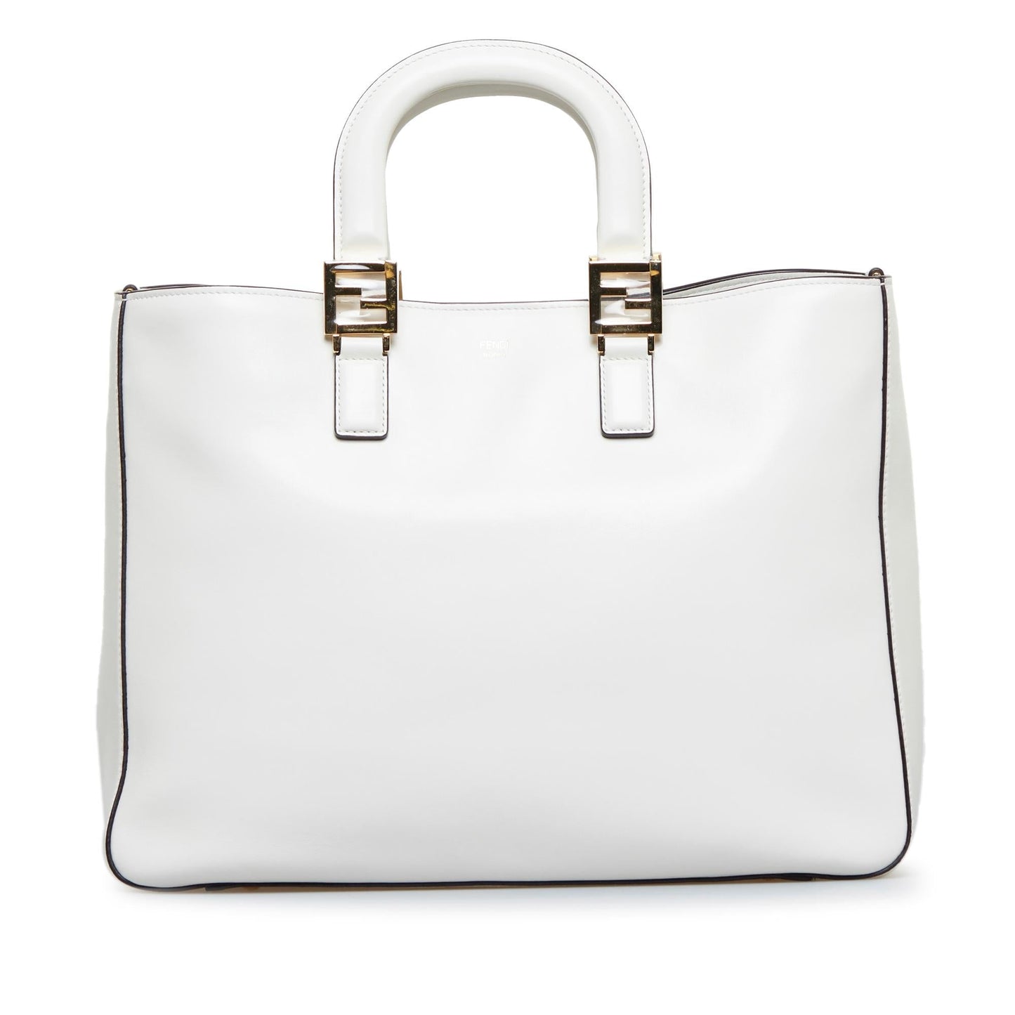 Luxury FendiMedium Glacier FF Tote (SHG-UPL37F)