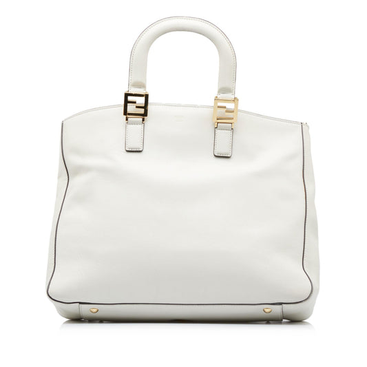 Luxury FendiMedium Glacier FF Tote (SHG-vgVXhg)