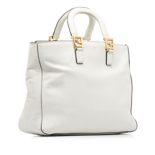 Luxury FendiMedium Glacier FF Tote (SHG-vgVXhg)