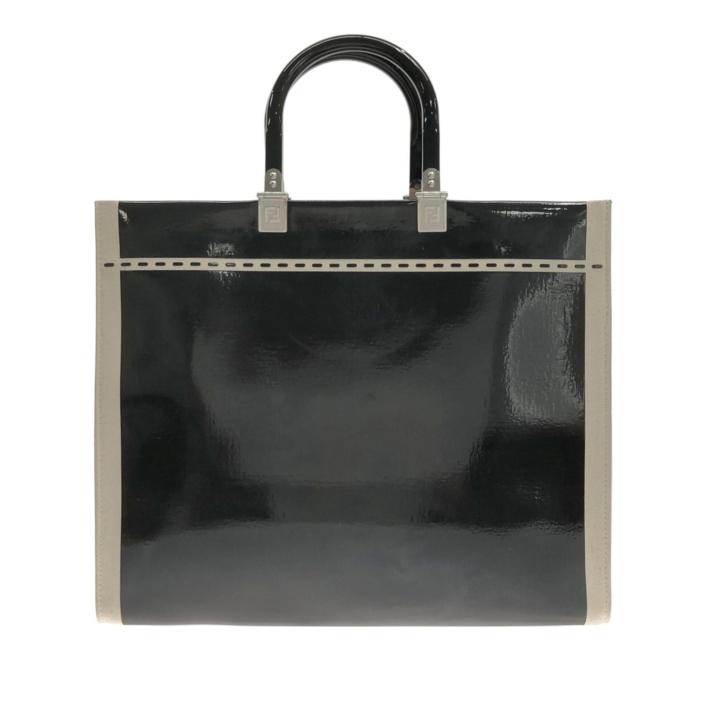 Luxury FendiMedium Patent Sunshine Shopper Tote (SHG-bMcH3T)
