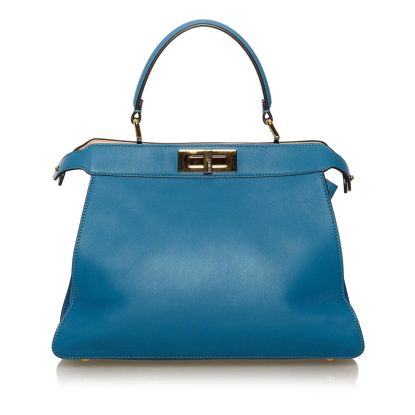 Luxury FendiMedium Peekaboo ISeeU Leather Satchel (SHG-35135)