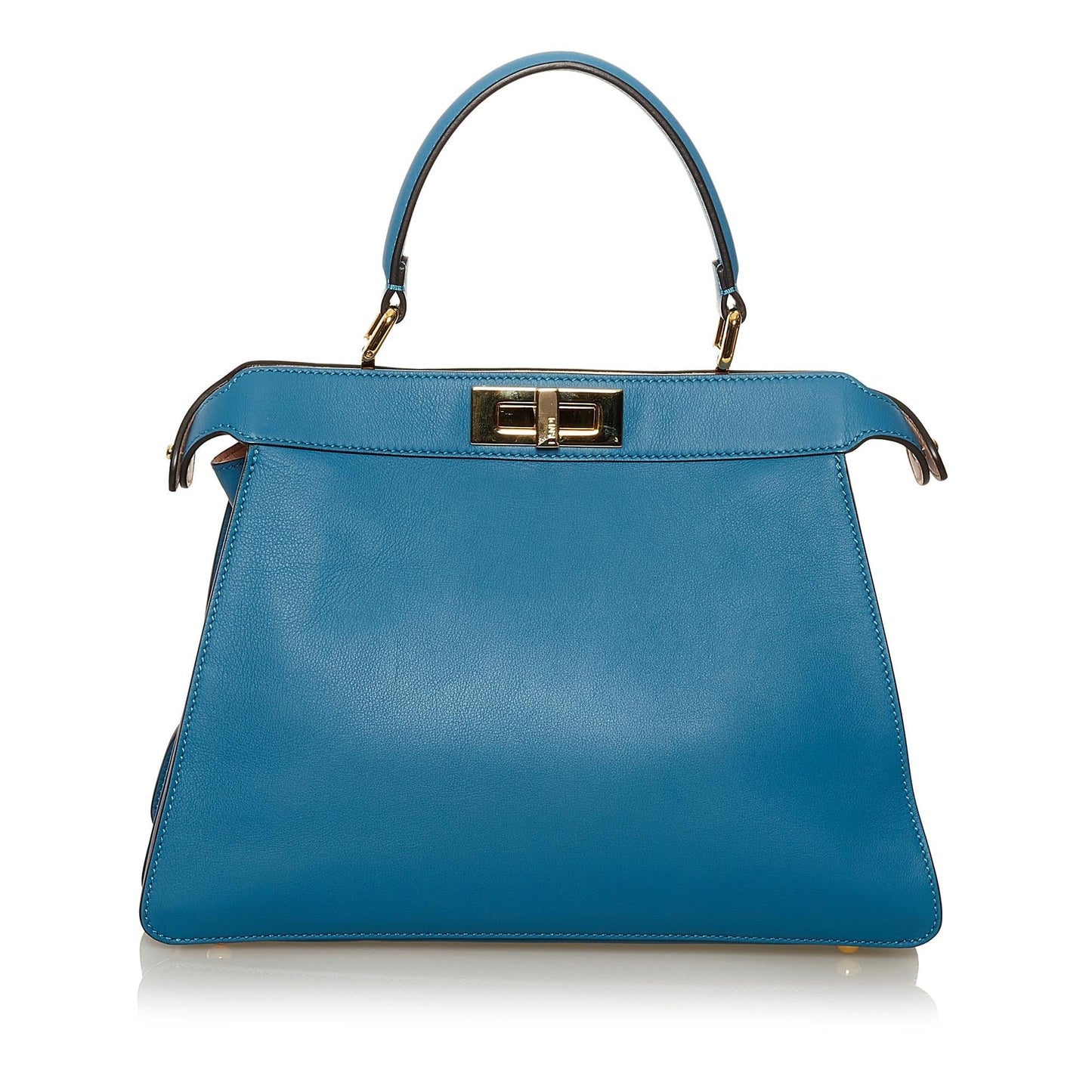 Luxury FendiMedium Peekaboo ISeeU Leather Satchel (SHG-35135)