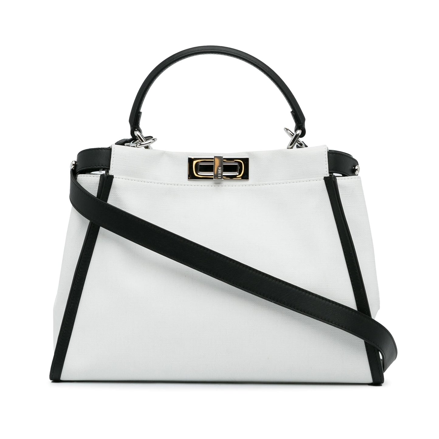 Luxury FendiMedium Peekaboo ISeeU Satchel (SHG-gZTnl6)