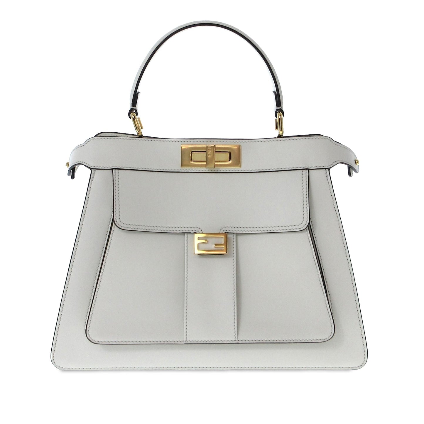 Luxury FendiMedium Peekaboo ISeeU Satchel (SHG-OGHegj)