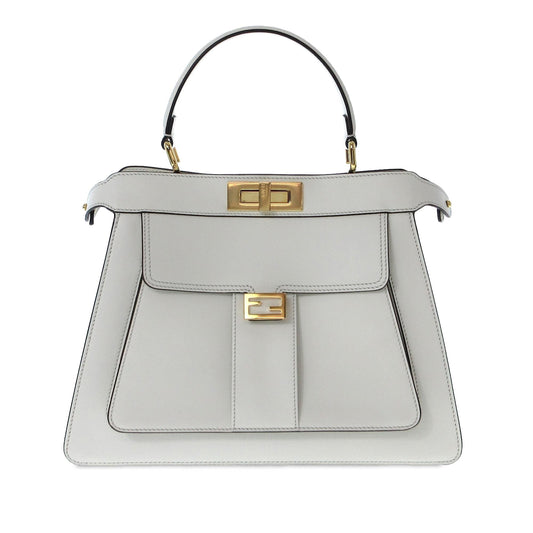 Luxury FendiMedium Peekaboo ISeeU Satchel (SHG-OGHegj)