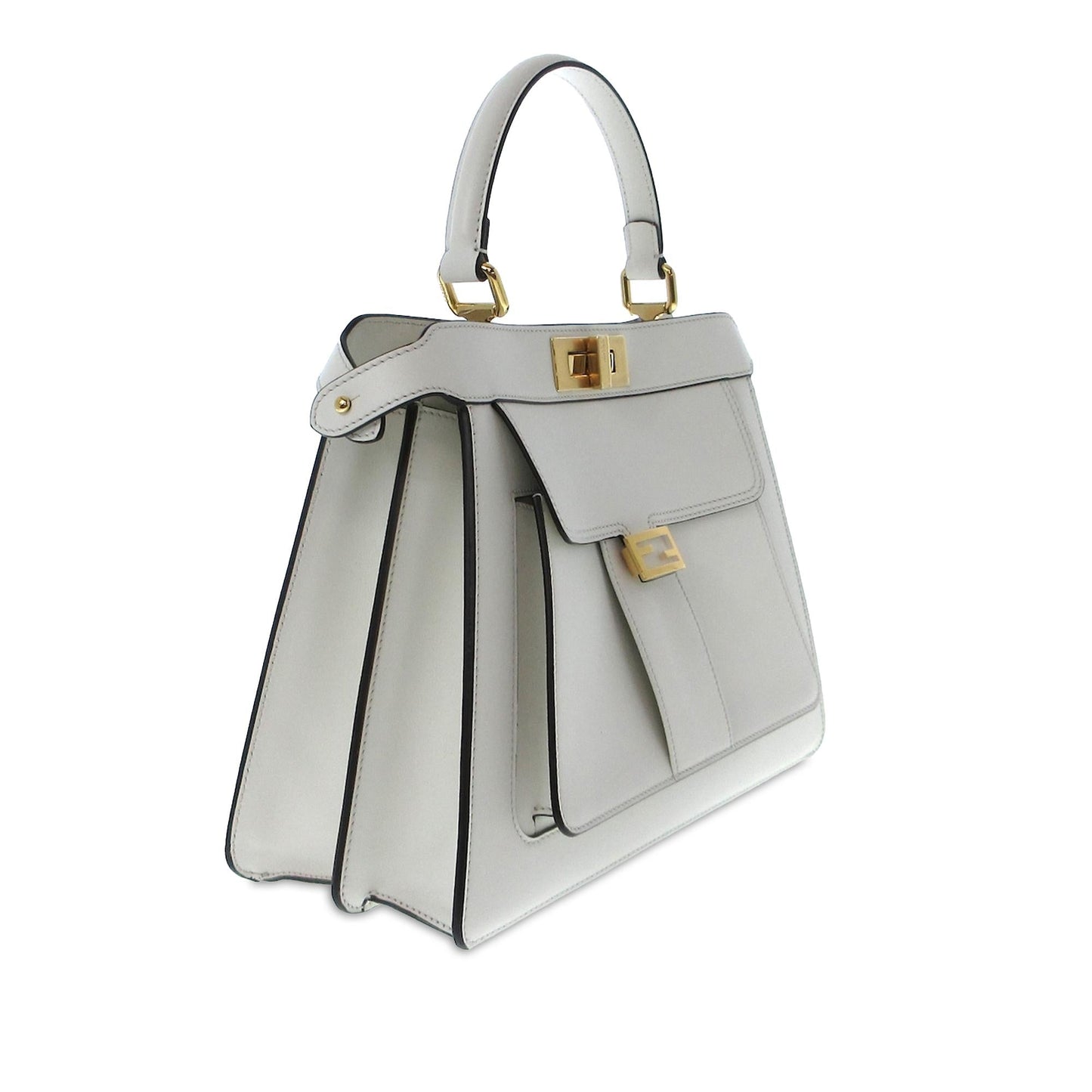 Luxury FendiMedium Peekaboo ISeeU Satchel (SHG-OGHegj)