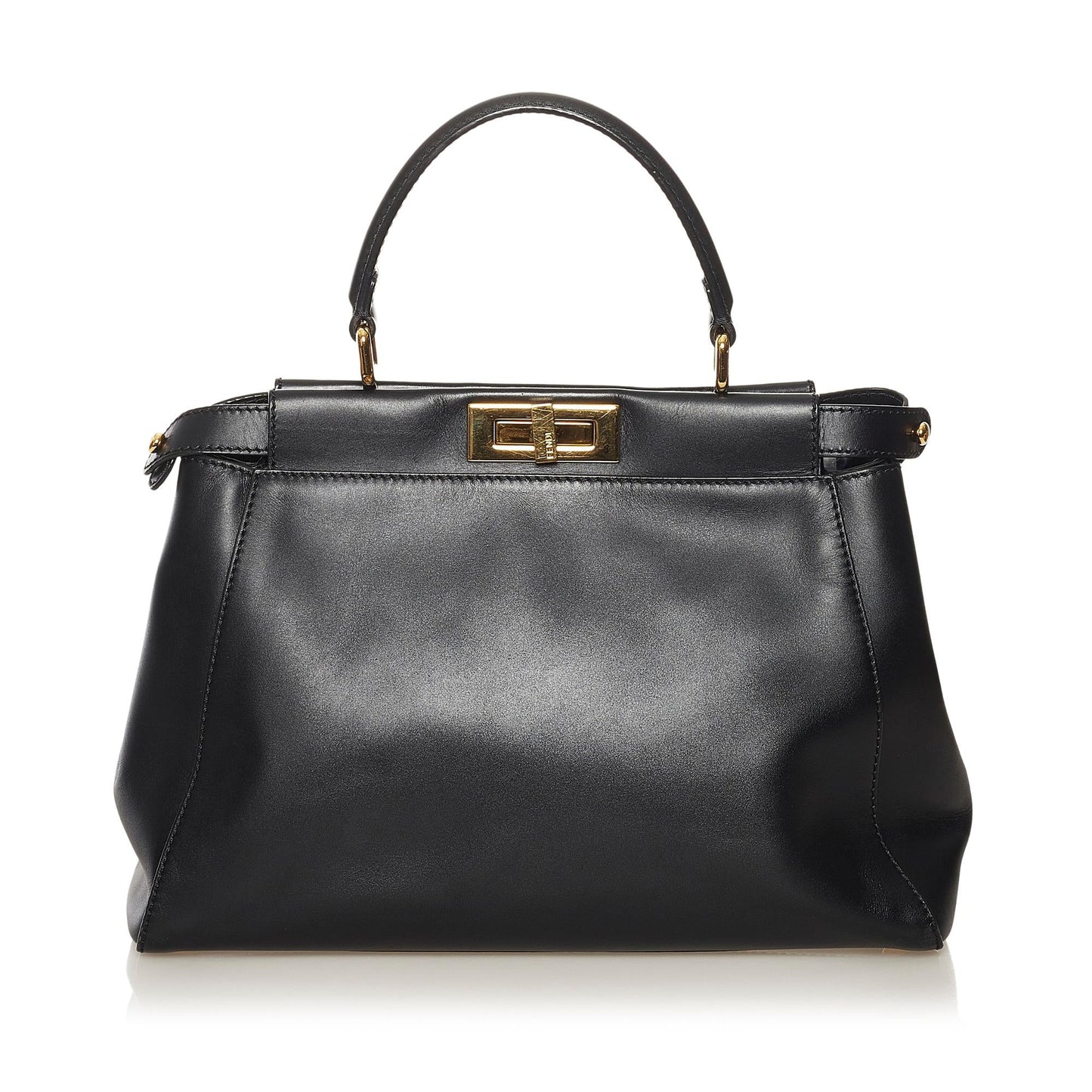 Luxury FendiMedium Peekaboo Leather Satchel (SHG-34345)