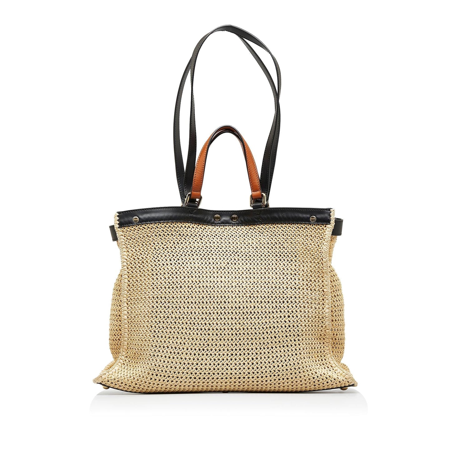 Luxury FendiMedium Raffia Peekaboo X-Tote (SHG-XeawZy)