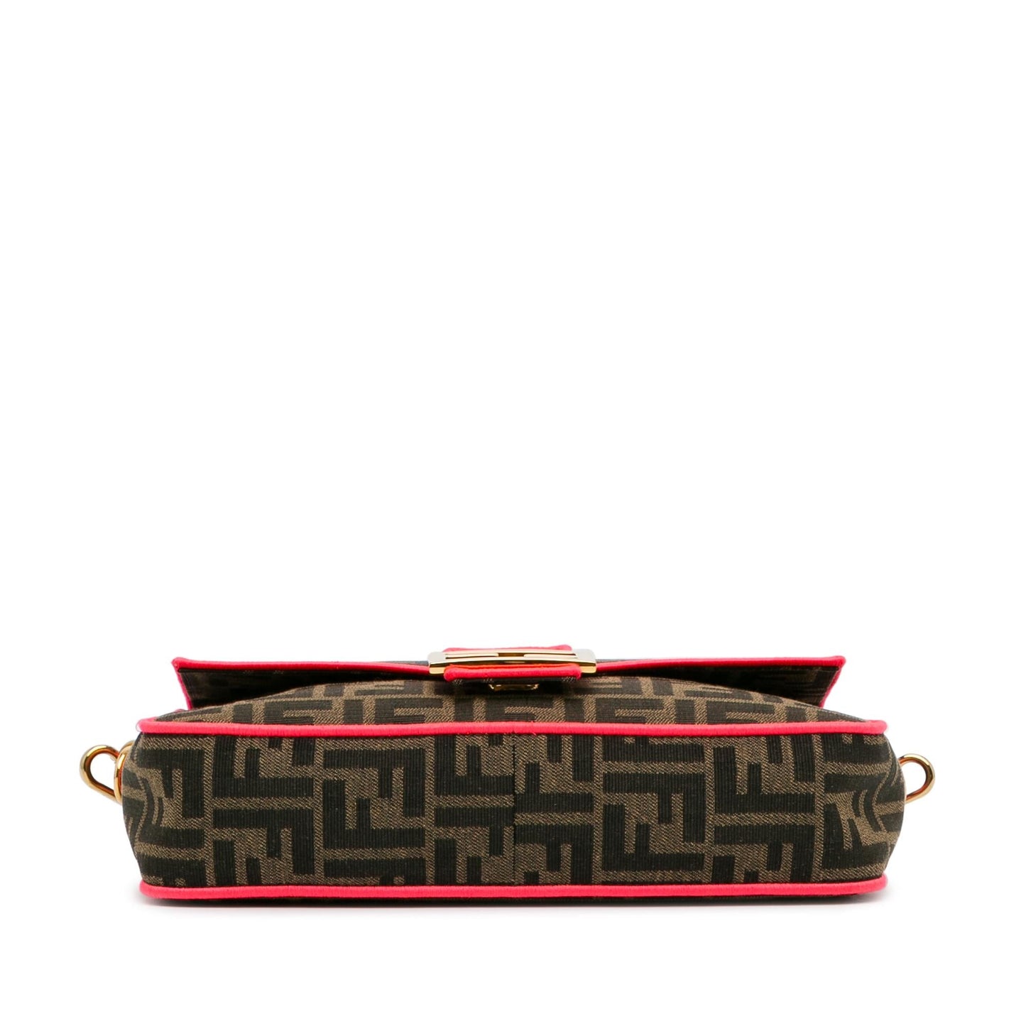 Luxury FendiMedium Zucca Fluo Trim Baguette Satchel (SHG-Ufu9VZ)