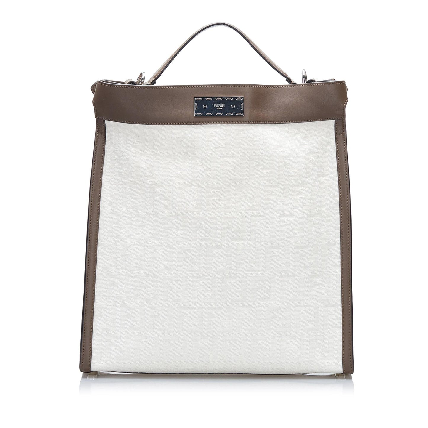 Luxury FendiMedium Zucca Peekaboo X-Lite Satchel (SHG-YFsO03)