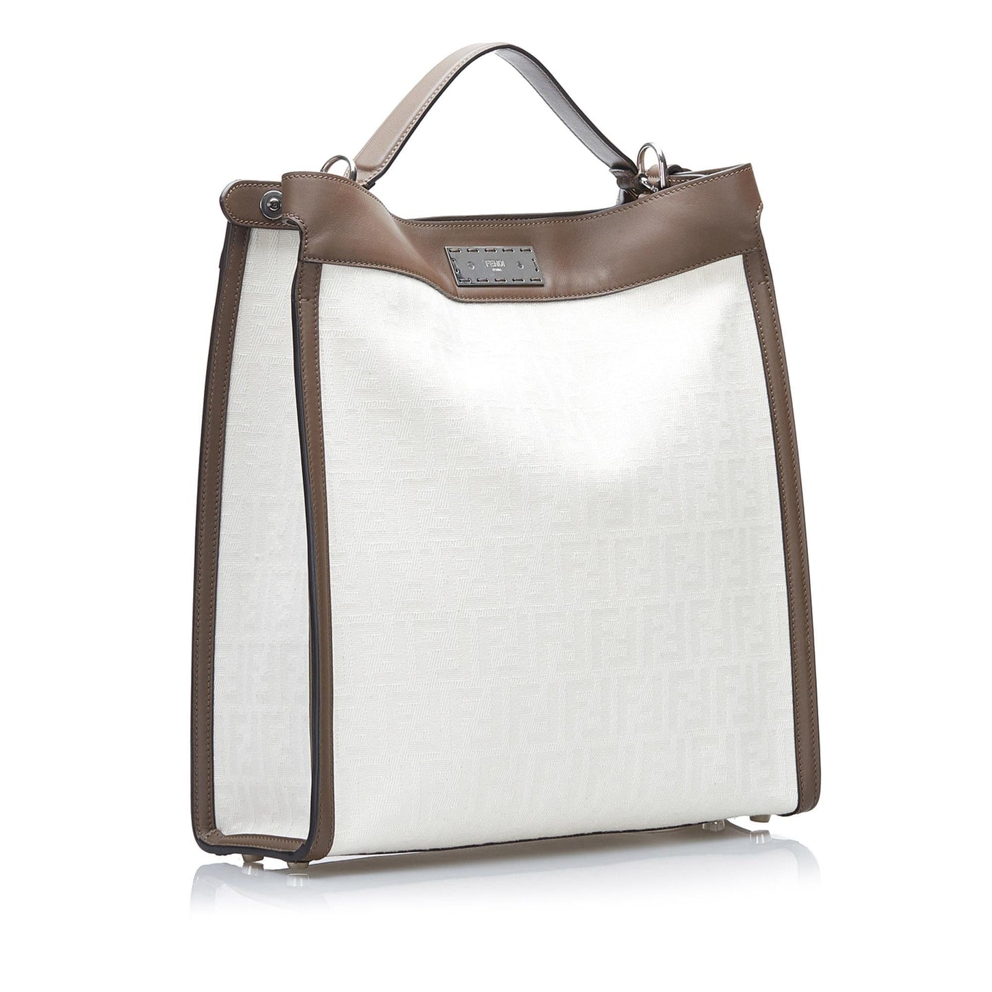 Luxury FendiMedium Zucca Peekaboo X-Lite Satchel (SHG-YFsO03)