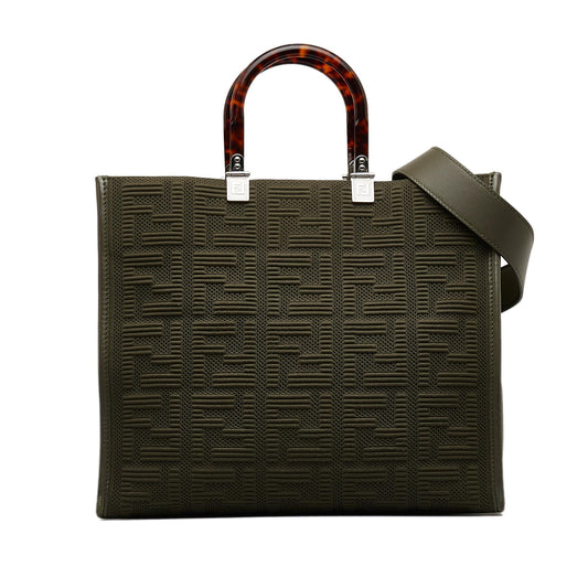 Luxury FendiMedium Zucca Sunshine Shopper Tote (SHG-w0dRk2)