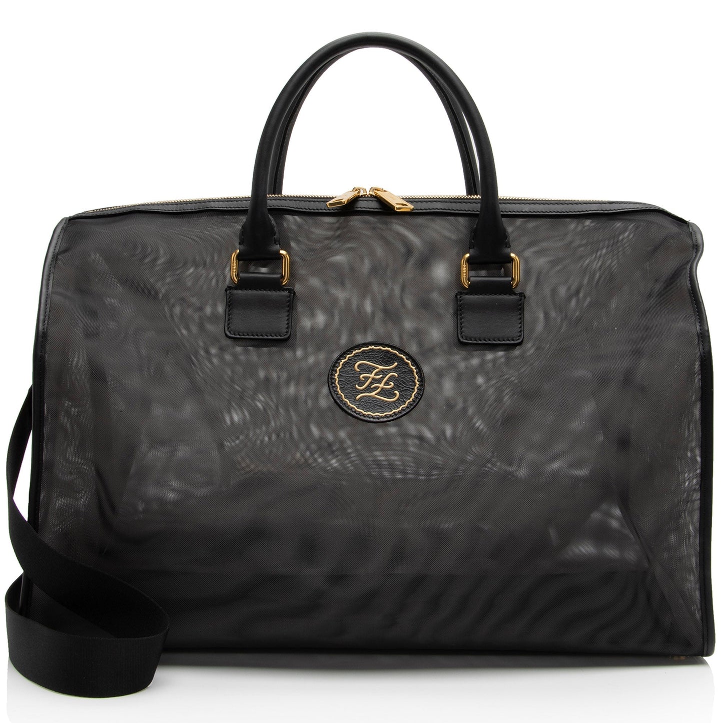 Luxury FendiMesh Karligraphy Duffle Bag (SHF-j6Tzdu)