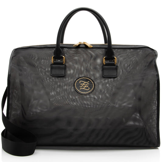 Luxury FendiMesh Karligraphy Duffle Bag (SHF-j6Tzdu)