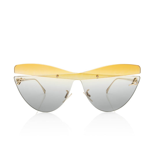 Luxury FendiMetal Rimless Cat Eye Sunglasses (SHF-Kask7a)