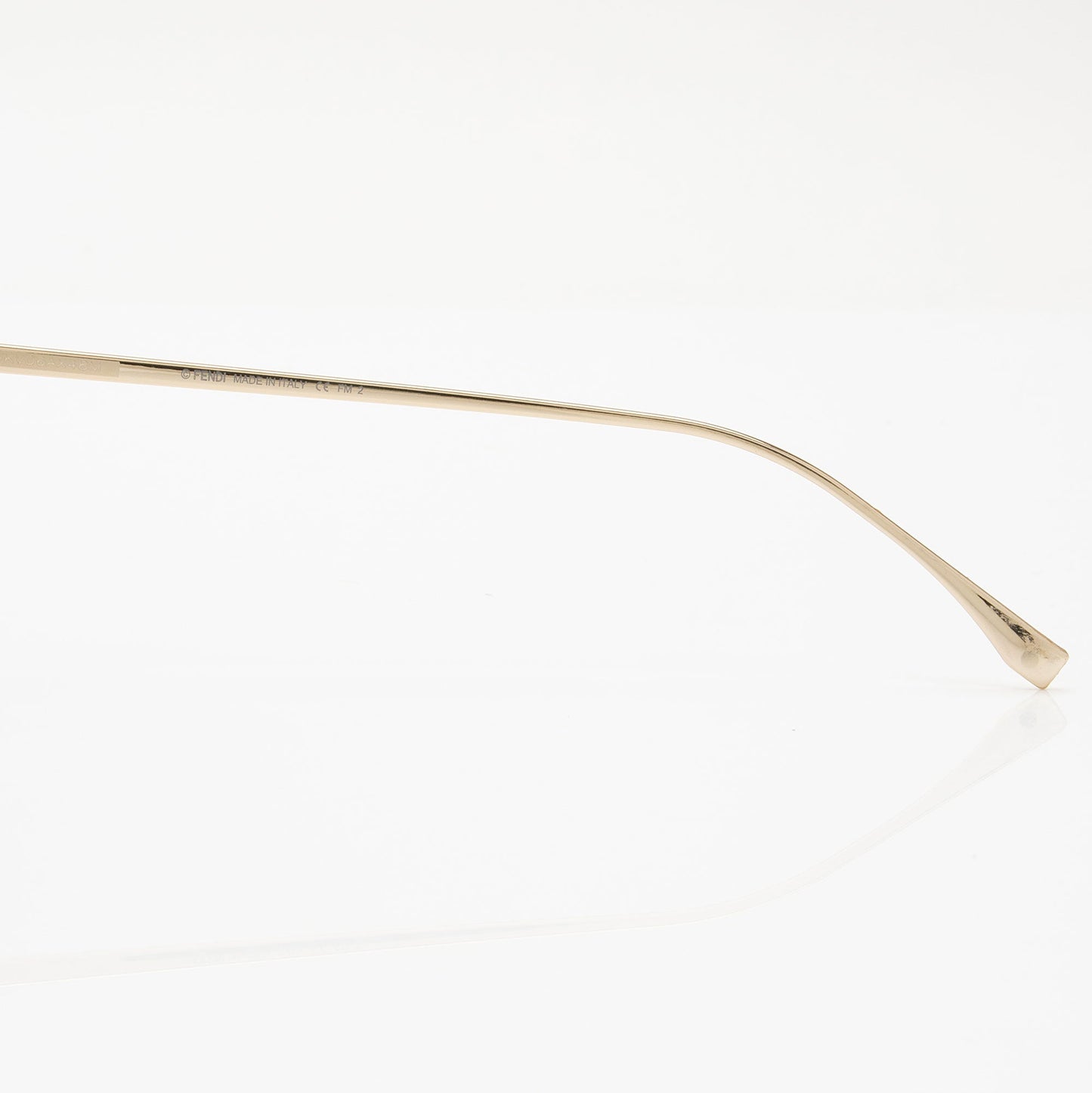Luxury FendiMetal Rimless Cat Eye Sunglasses (SHF-Kask7a)