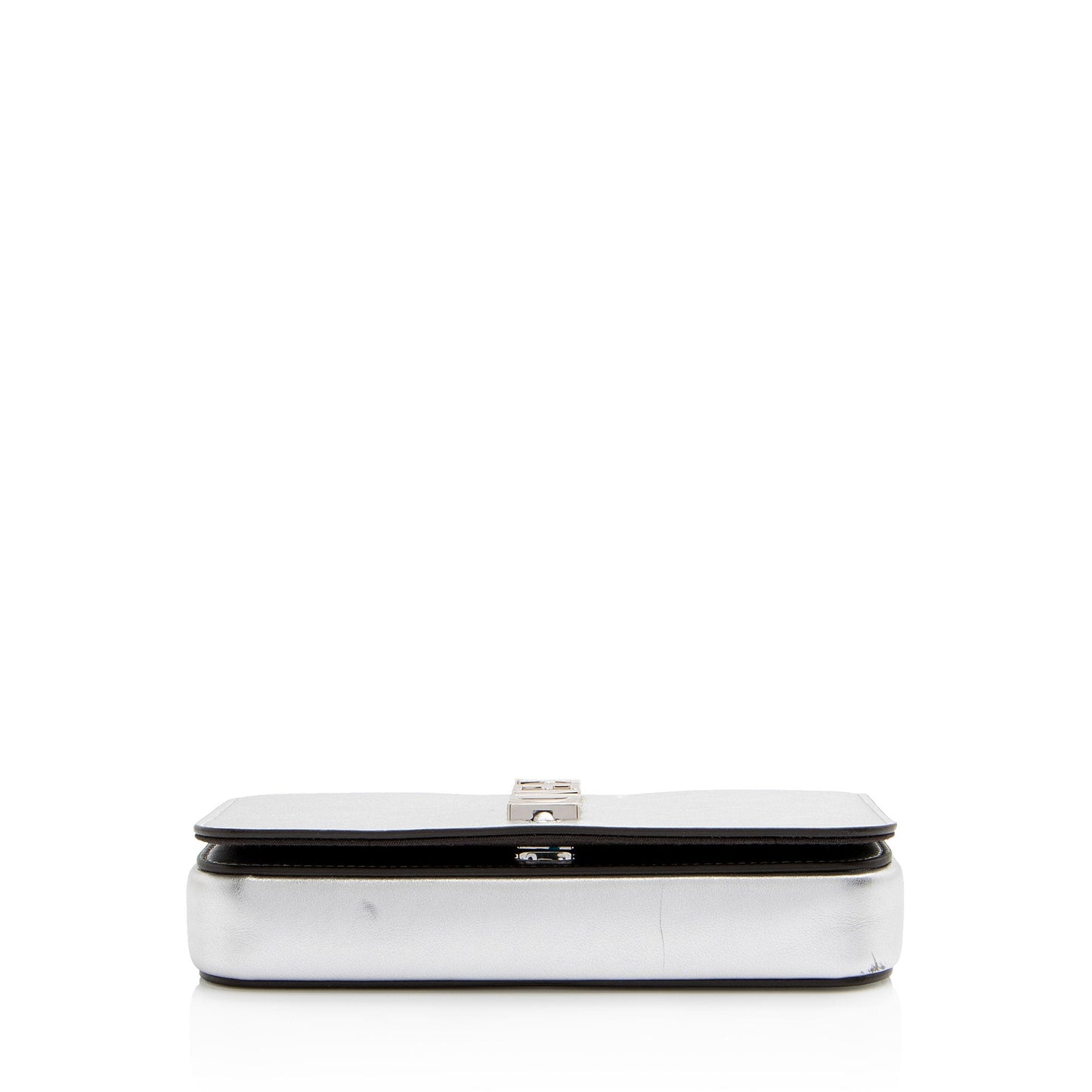 Luxury FendiMetallic Leather Fendigraphy Wallet on Chain (SHF-yqnbzv)