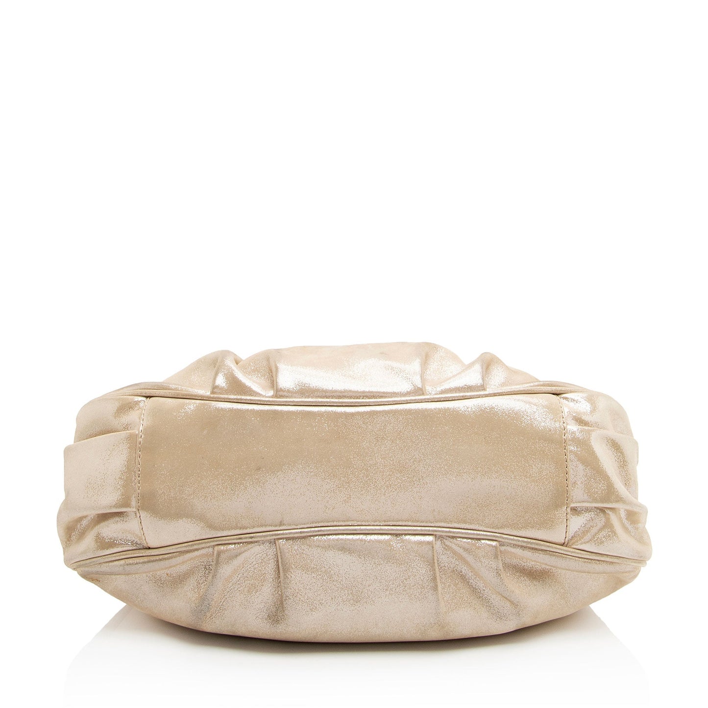Luxury FendiMetallic Leather Mia Small Tote (SHF-a0flcj)