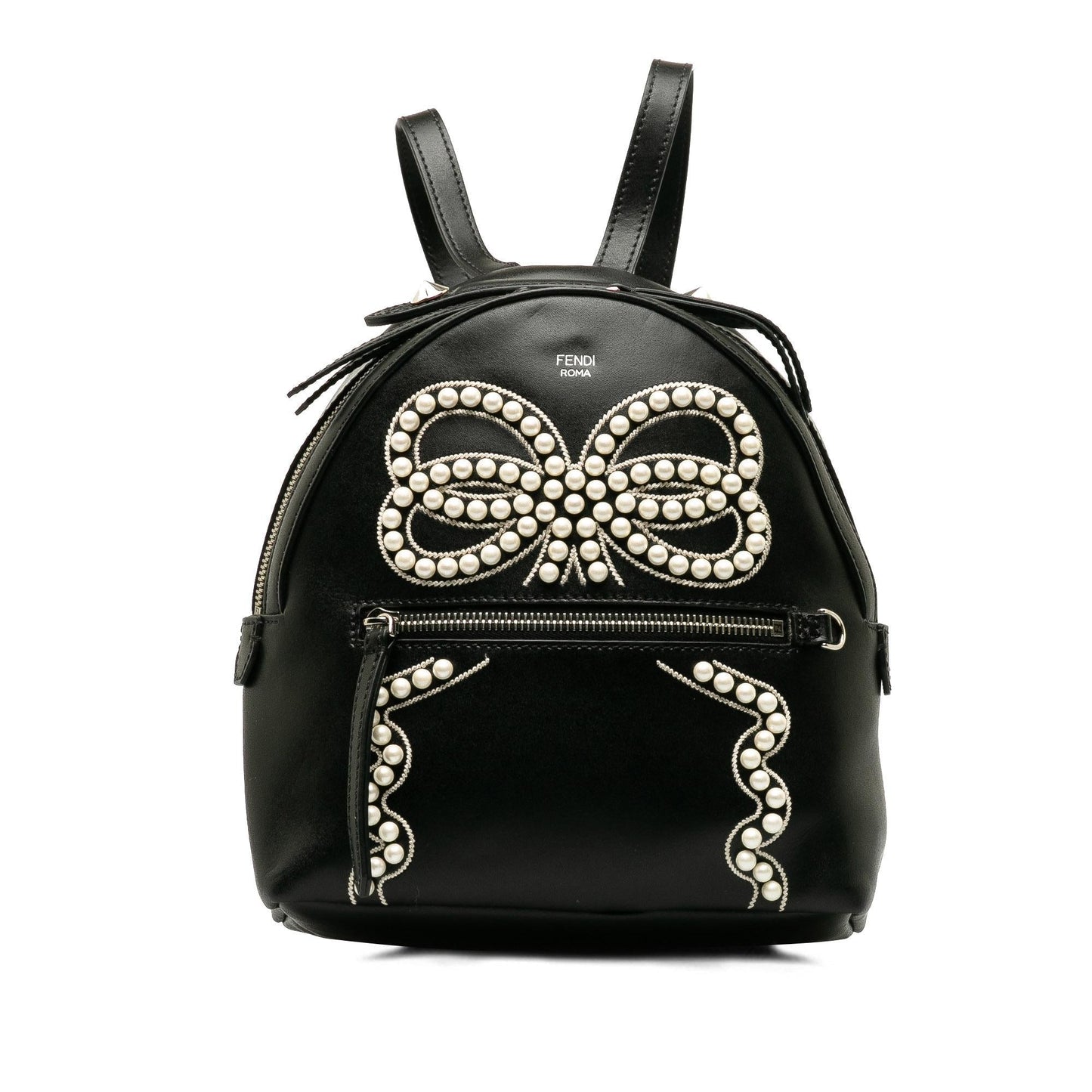 Luxury FendiMini By The Way Ribbon Pearl Backpack (SHG-ojljc6)