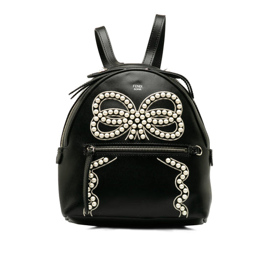 Luxury FendiMini By The Way Ribbon Pearl Backpack (SHG-ojljc6)