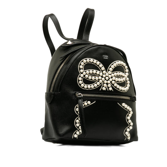 Luxury FendiMini By The Way Ribbon Pearl Backpack (SHG-ojljc6)