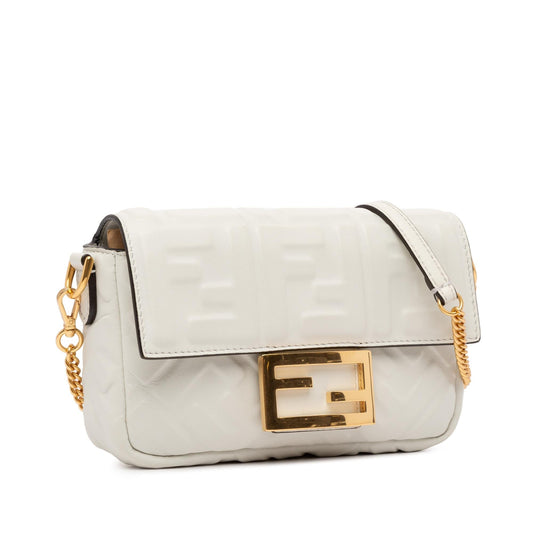 Luxury FendiMini Embossed Zucca Baguette Satchel (SHG-snGNtj)