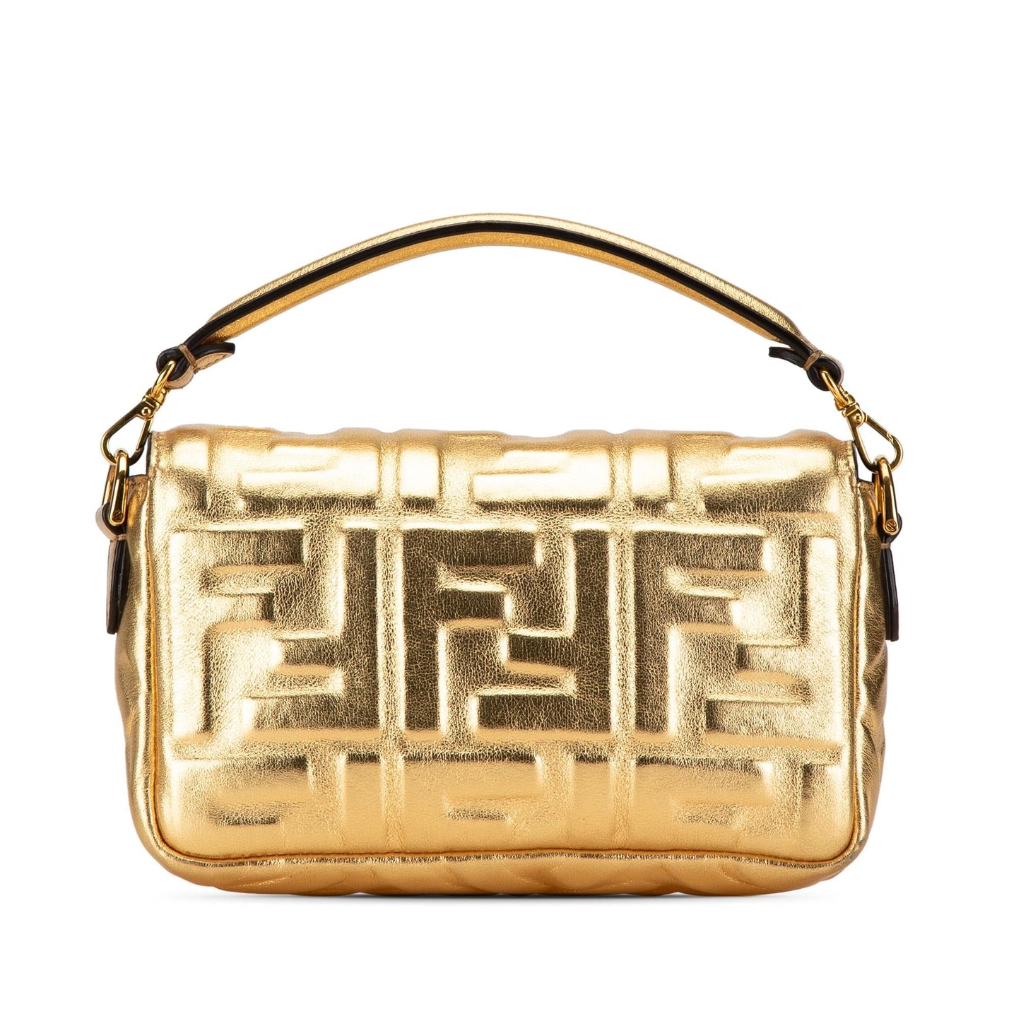 Luxury FendiMini Embossed Zucca Baguette Satchel (SHG-Nn3PEu)
