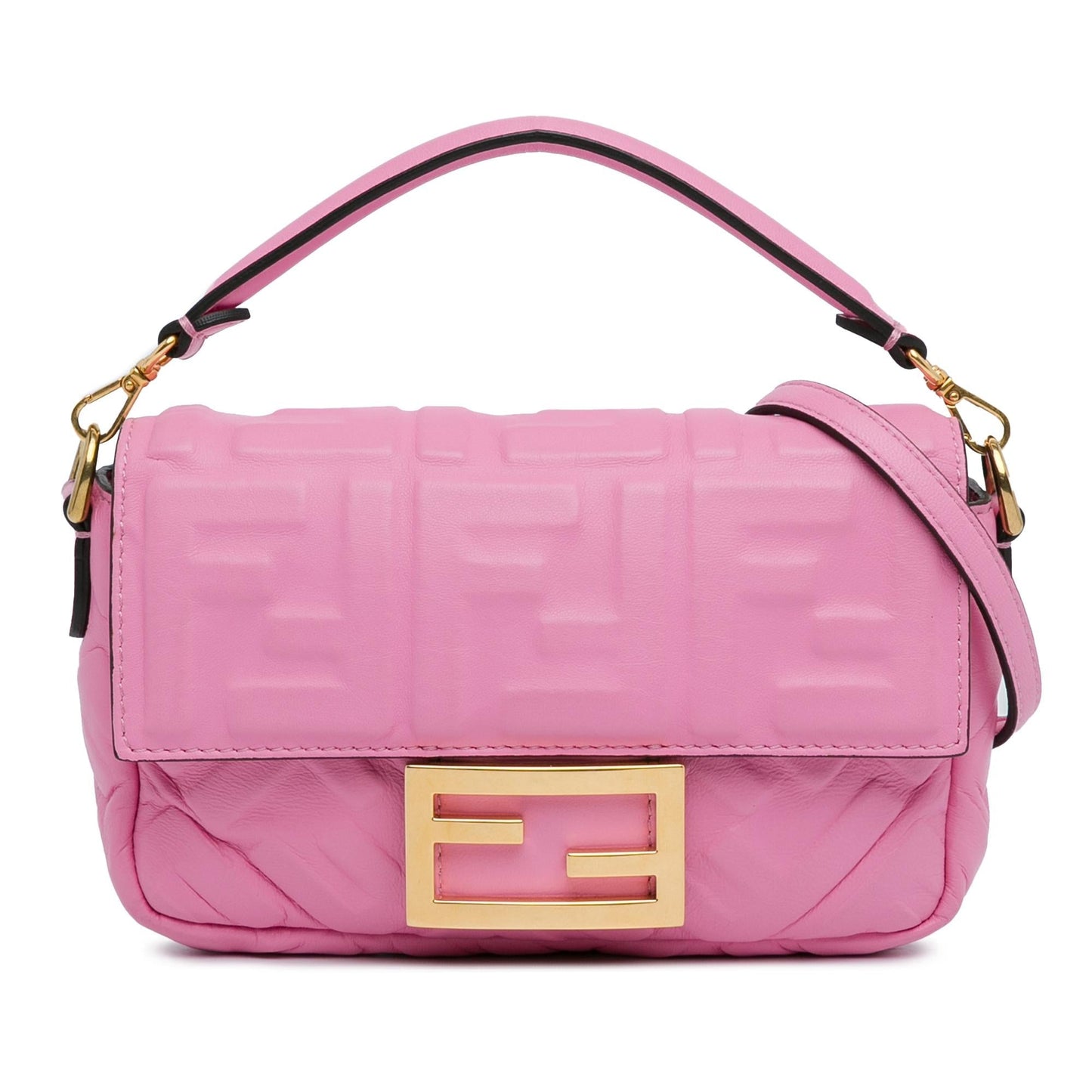 Luxury FendiMini FF Embossed Baguette (SHG-yfSf04)