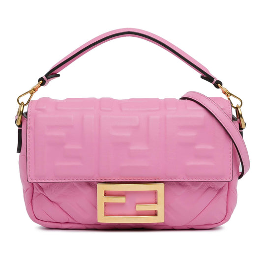 Luxury FendiMini FF Embossed Baguette (SHG-yfSf04)