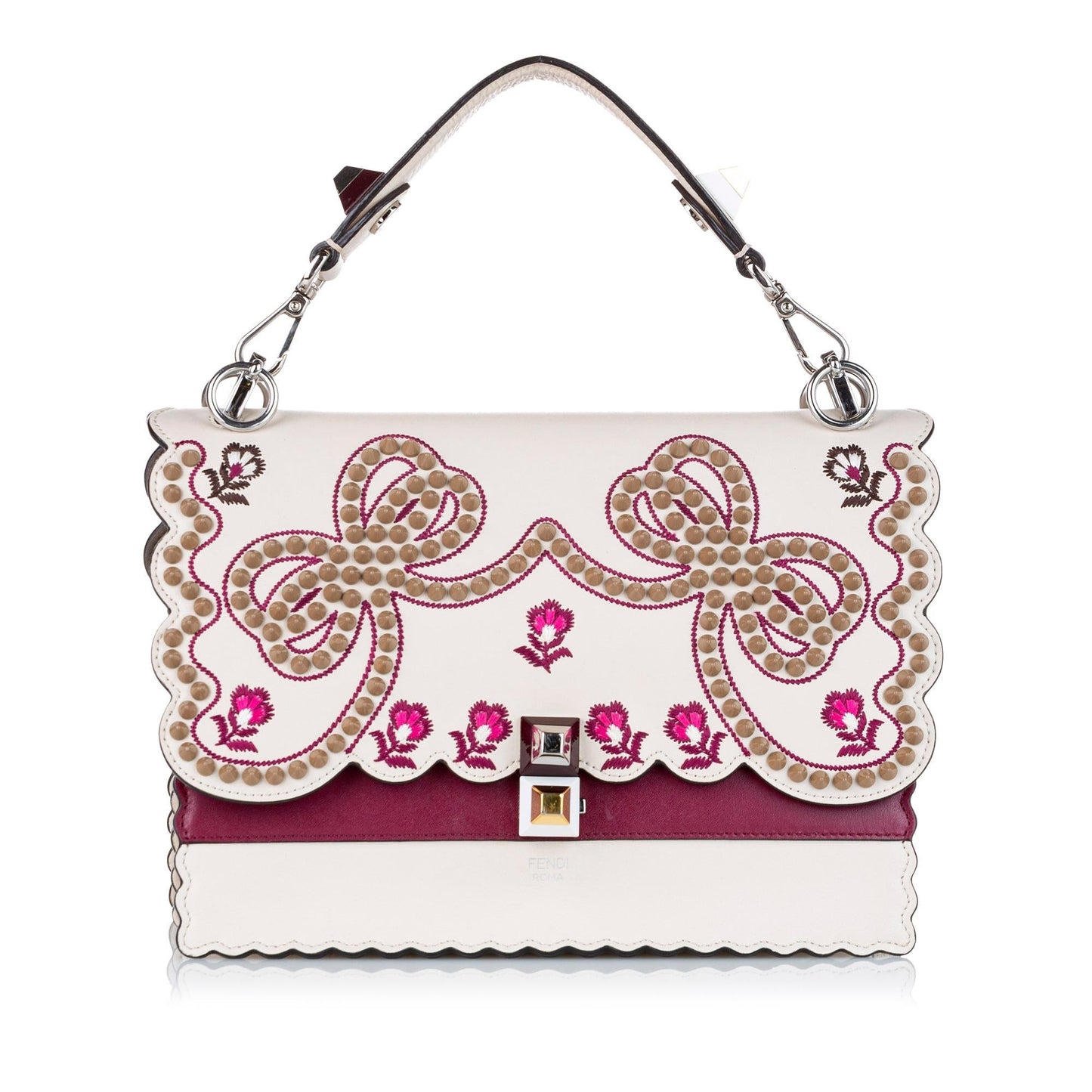 Luxury FendiMini Kan I Leather Satchel (SHG-32465)
