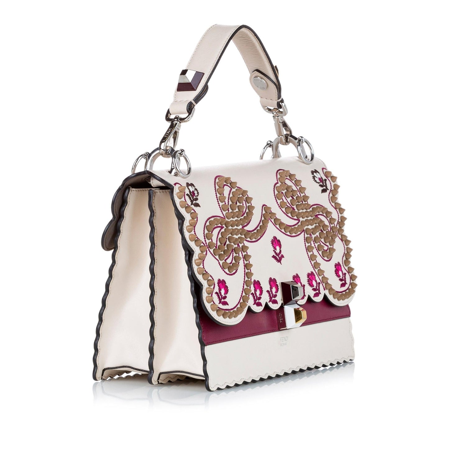 Luxury FendiMini Kan I Leather Satchel (SHG-32465)