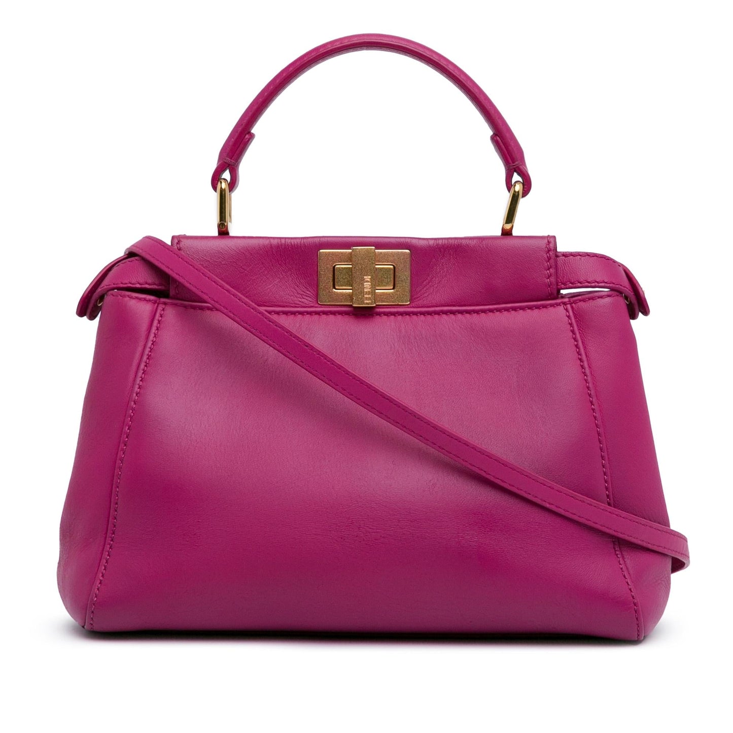 Luxury FendiMini Leather Iconic Peekaboo Satchel (SHG-BghCY6)