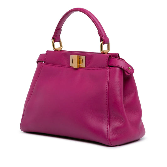 Luxury FendiMini Leather Iconic Peekaboo Satchel (SHG-BghCY6)