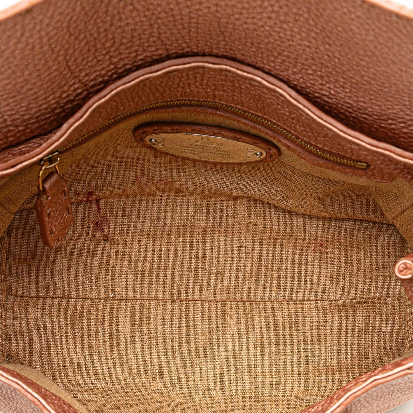 Luxury FendiMini Leather Selleria Linda (SHG-ermLPN)