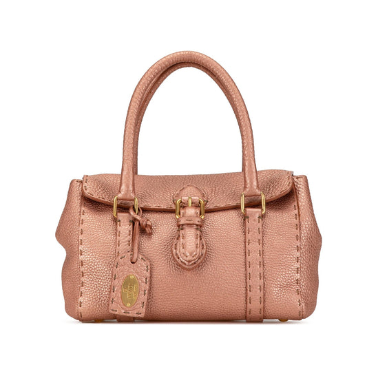 Luxury FendiMini Leather Selleria Linda (SHG-ermLPN)