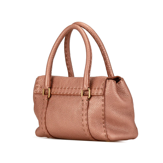 Luxury FendiMini Leather Selleria Linda (SHG-ermLPN)