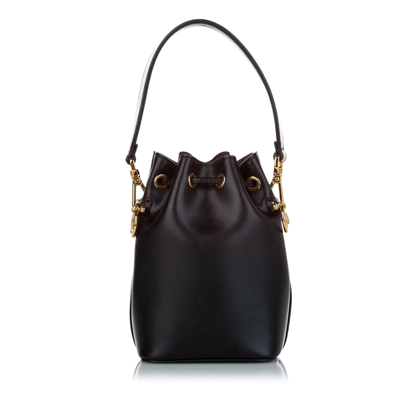 Luxury FendiMini Mon Tresor Leather Bucket Bag (SHG-37091)