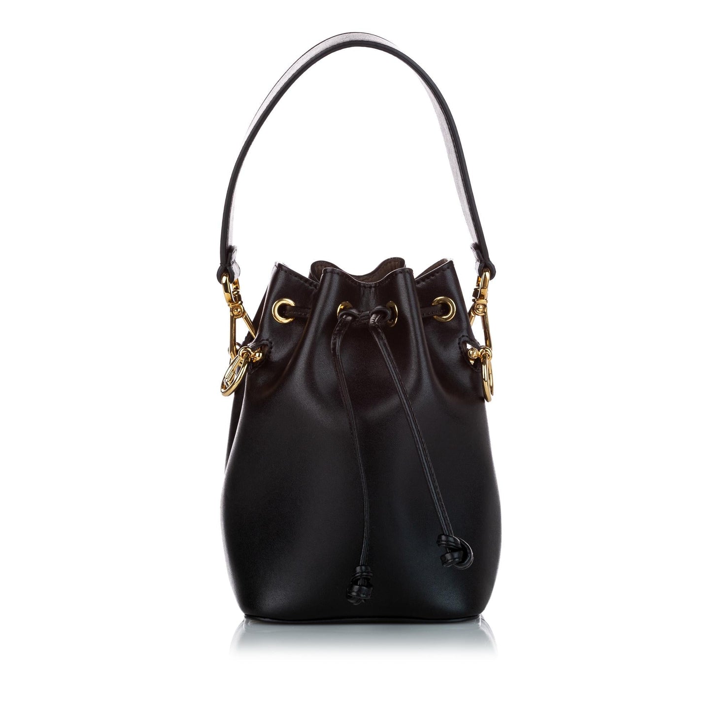 Luxury FendiMini Mon Tresor Leather Bucket Bag (SHG-37091)